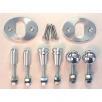 Aluminum Oval Ball Neat Knob Trim Kit