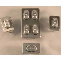 Power Window 4 Door Kit with Dimpled Rockers & Square Plates