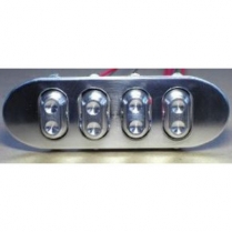 Power Window 4 Door Billet Oval Switch Panel Kit