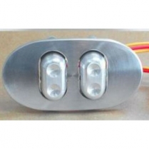 Power Window 2 Door Oval Billet Alum 3-Wire Switches