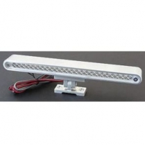 Aluminum Pedestal Small Third Brake Light with Clear LEDs