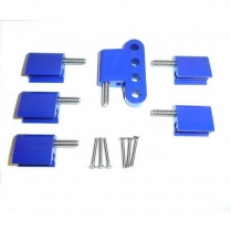 Blue Horizontal BBC/Ford Spark Plug Wire Separator- Set of 6