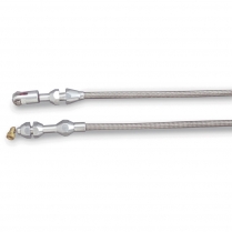 Hi-Tech 36" Vortec Throttle Cable - Braided Stainless