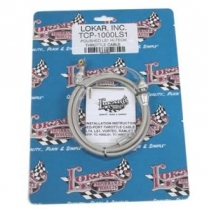 Throttle Cable with Polished Ends GM LS1 36" - Braided SS