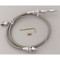 Throttle Cable with Polished Ends GM Tuneport - Braided SS