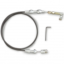 Throttle Cable with Polished Ends - Black Housing