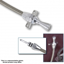 Firewall Mount Trans Dipstick for GM Power Glide - Stainless