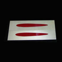 9" Tear Drop Tail Light Lens - Clear