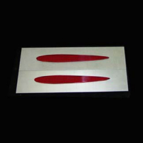 12" Teardrop Tail Light Lens - Red