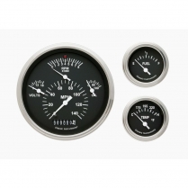 1957 Chevy Tetra Black Kit 4-5/8" Speedo/Tach - SLF