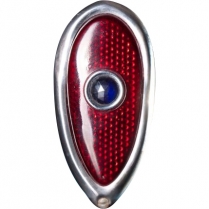 1938-39 Ford Passenger Car Red Lens Taillight w/Blue Dot