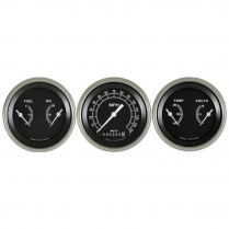 Traditional 3 Gauge Kit 3-3/8" Speedo & 2 Duals - SLF