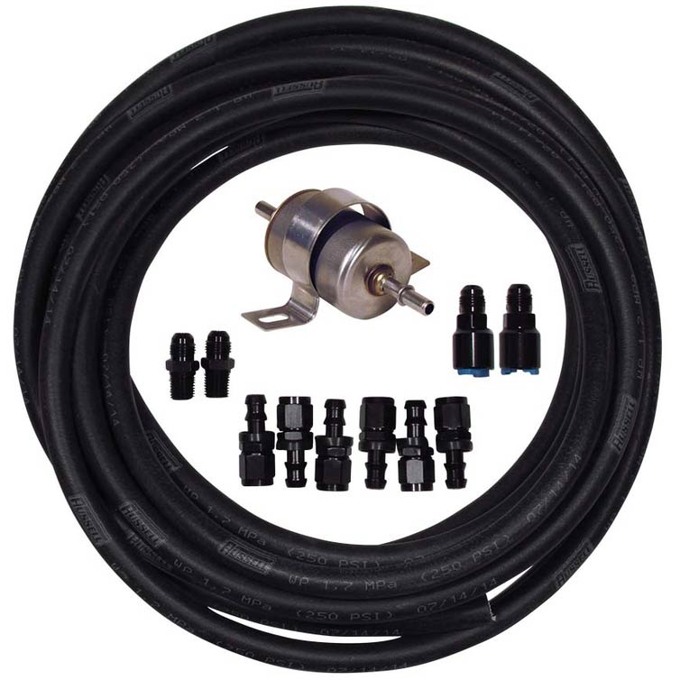 Universal Fuel Line Kit with 2 45 Degree Hose Ends