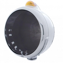 Stainless Guide 682-C HL wo Bulb w/Dual Amber Len LED Signal