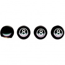 8 Ball Tire Valve Caps (4 Pack)