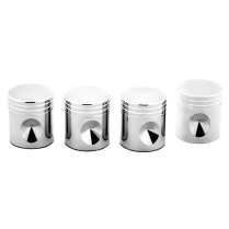 Chrome Piston Valve Caps - Set/4