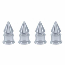 Chrome Spike Valve Caps - 4/Pack