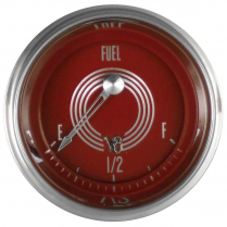 V8 Red Steelie 2-1/8" Fuel Gauge in 240-33 OHM - SHC