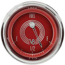 V8 Red Steelie 2-1/8" 0-30 OHM Fuel Gauge - SHC