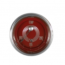 V8 Red Steelie 2-1/8" 280 F Water Temp Gauge - SHC