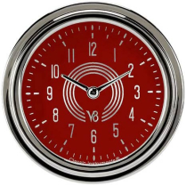 V8 Red Steelie 2-5/8" Clock - SRC