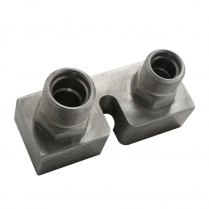Ford OEM Style Compressor Straight Block Fitting - #8 & #10