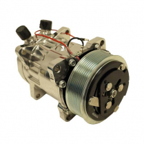 Sanden Polished A/C Compressor 709 8 Groove Serpentine