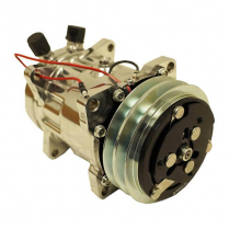 Sanden Polished A/C Compressor 709 V-Groove Top Exit