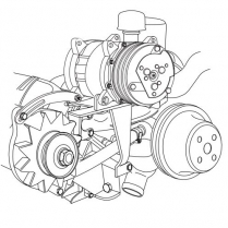 Studebaker 259-304 V8 w/o Power Steering A/C Bracket