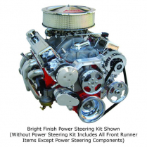 Chevy SB Front Runner Drive AC & Alt Kit w/o P/S - Chrome
