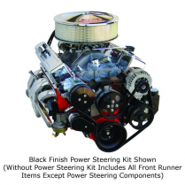 Chevy SB Front Runner Drive AC & Alt Kit w/o PS - Blk/Chrome