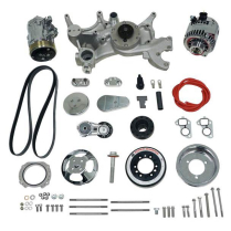 LS Front Runner Kit Wet Sump A/C & Alt w/o P/S Polish/Chr