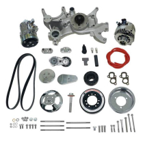 LT1 Front Runner Kit Wet Sump A/C & Alt wo PS- Polish/Chrome