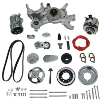 LT1 Front Runner Kit Dry Sump A/C & Alt wo PS- Polish/Chrome