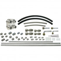 ProLine A/C Line Kit with 4 Way Bulkheads - Stainless Steel