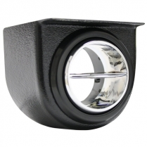 Round Under Dash Vent Pod with 2.5" Hole - Black