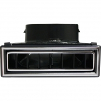 Rectangle  90 Degree Vent - 1.57"x 4.75" - Chrome Trim