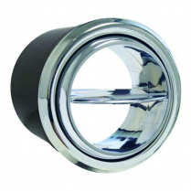 Through Dash 2.5" Round A/C Vent - All Chrome