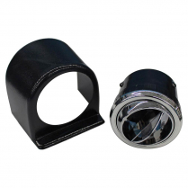 Round Under Dash Vent with Pod - Chrome