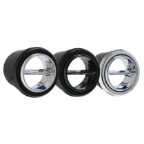 Round Through Dash A/C Vent for 2.5" Hose - All Black