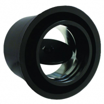 Round ProLine Rotary Vane A/C Vent 2.73" OD - Black Anodized