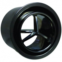 Round ProLine Tridant Slyder A/C Vent - Black Anodized