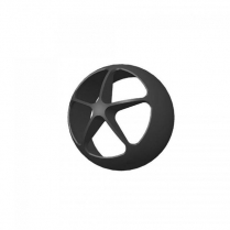 Round Penta Astro A/C Vent Ball - Black Anodized