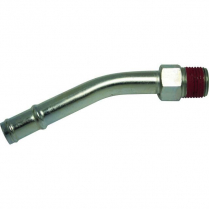 1/2" NPT x 5/8" Heater Hose 25 Degree Extended Fitting - SS