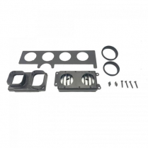 1970-81 Firebird In-Dash Louver Kit with Black Bezels