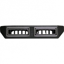 Under Dash Double Louver A/C Vent 2.5" - All Black