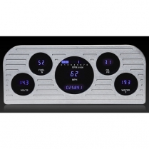 1937-38 Ford Pass Car 5 Gauge VFD Digital Gauges - Blue/Teal