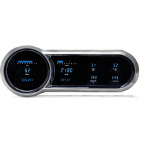 1953-54 Chevy Passenger Car VFD Digital Gauge Kt - Blue/Teal