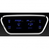 1953-55 Ford PU Original Bezel VFD Digital Gauges- Blue/Teal