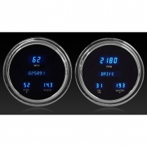 1954 Chevy Pickup Truck VFD Digital Gauge Kit - Blue/Teal